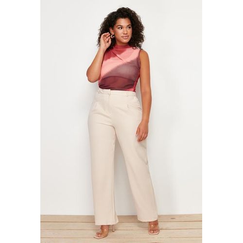 Trendyol Multi Color Pattern Mesh Knitted Blouse view 3