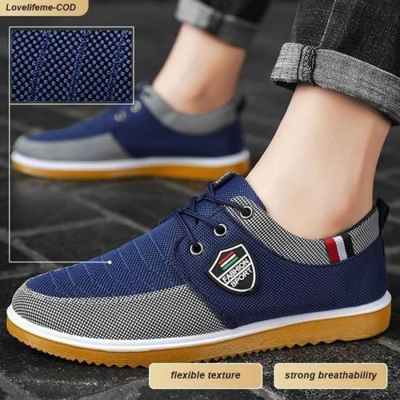 ASHION Men's Casual Shoes Big Size 39-48 - Blue view 3