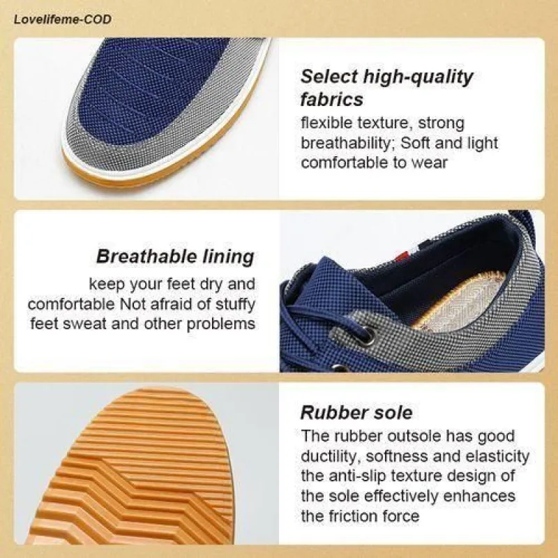 ASHION Men's Casual Shoes Big Size 39-48 - Blue view 5