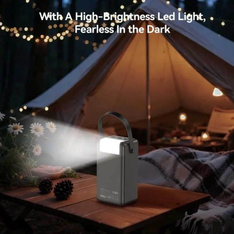 FOOMEE AF60 60000mAh 22.5w super fast charging Power Bank with Built-in Strap and Flashlight view 6