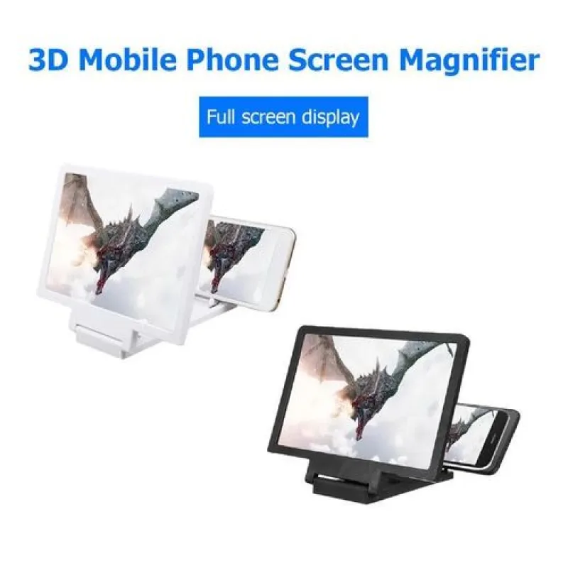 3D Mobile Phone Screen Magnifier HD Amplifying Stand Folding Holder view 6