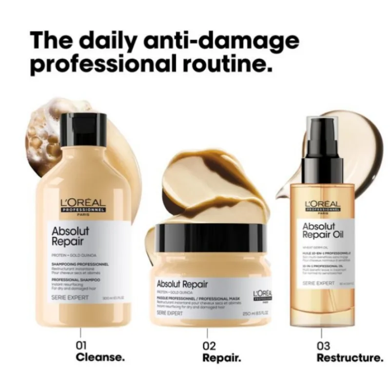 L’Oréal Professionnel Absolut Repair 10-in-1 Leave-In Hair Oil (90ml) view 4