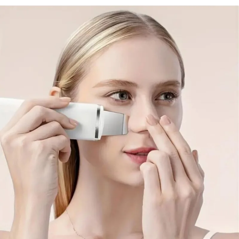 Ultrasonic Facial Skin Scrubber – 5-in-1 Deep Pore Cleansing & Blackhead Removal Device