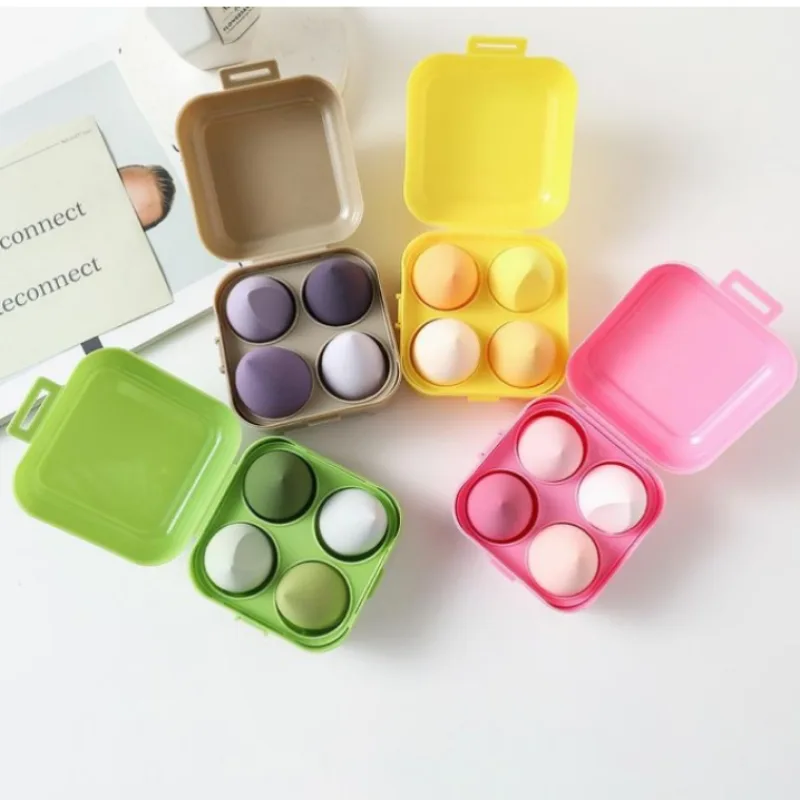 MATIHO 4pcs Soft Makeup Sponge Set – Non-Latex Beauty Blender for Wet & Dry Makeup (Multi-Color)