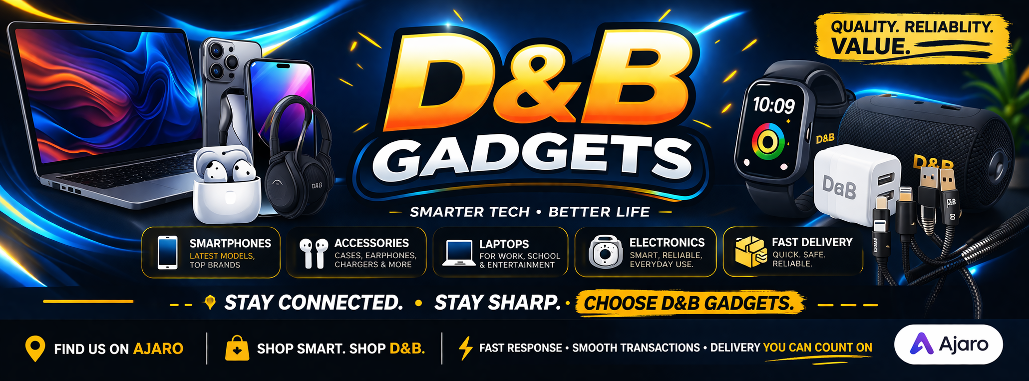 D&B Gadgets banner